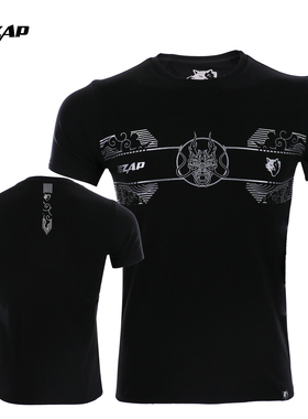 VSZAP搏击训练格斗龙运动纯棉MMA短袖健身T恤男女UFC上衣泰拳击服
