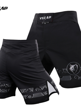 VSZAP综合格斗自由搏击MMA踢拳训练运动比赛速干UFC短裤男女毒液