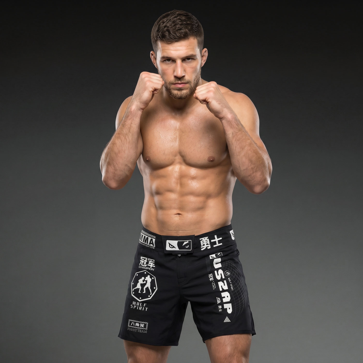 VSZAP速干MMA格斗透气搏击短裤男