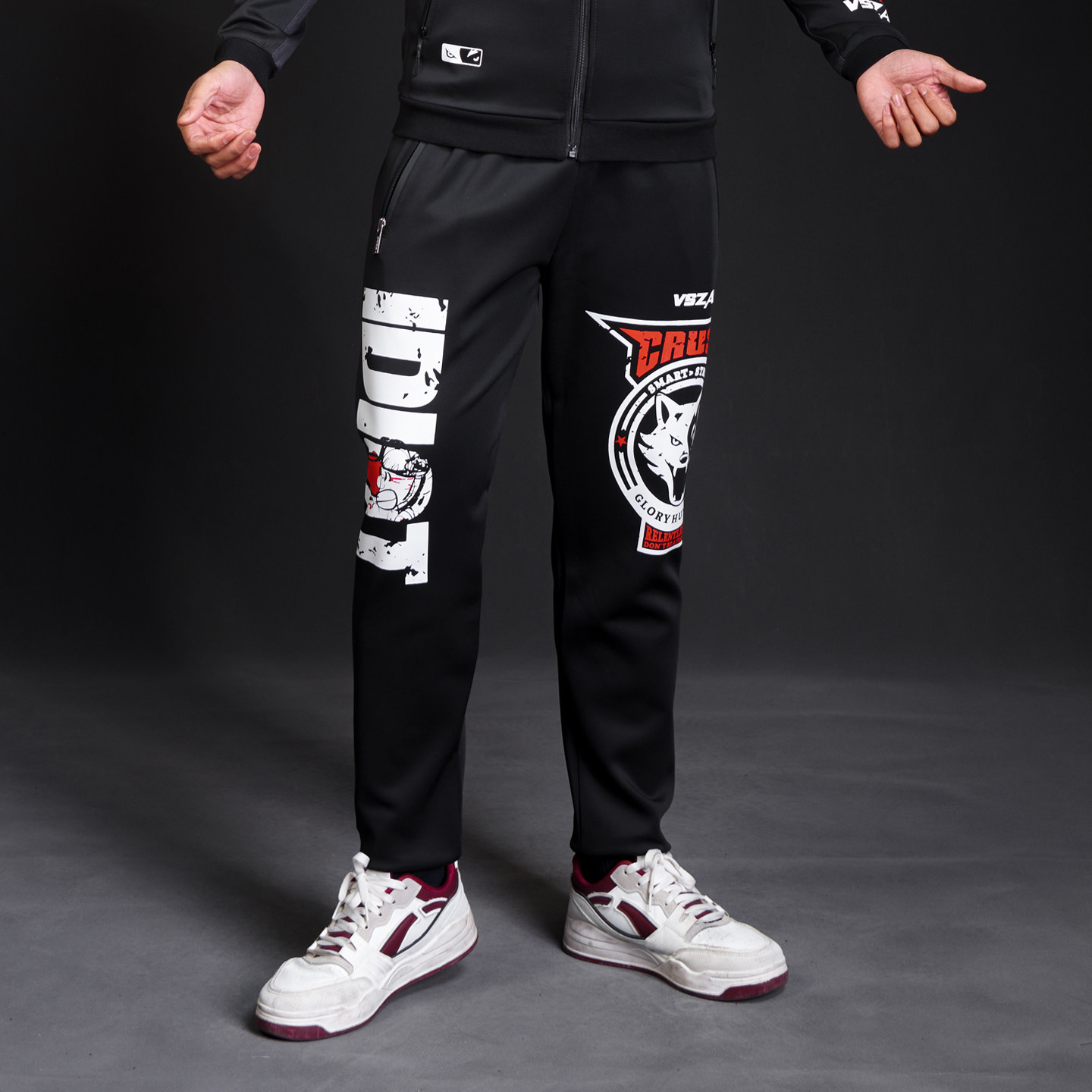 VSZAP字母狼运动裤男款