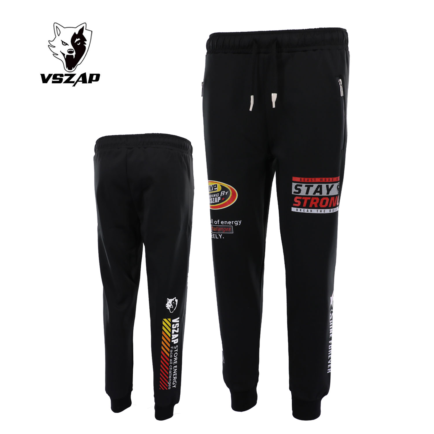 VSZAP男士休闲健身运动卫裤MMA泰拳击大码男士长裤UFC秋冬新下装