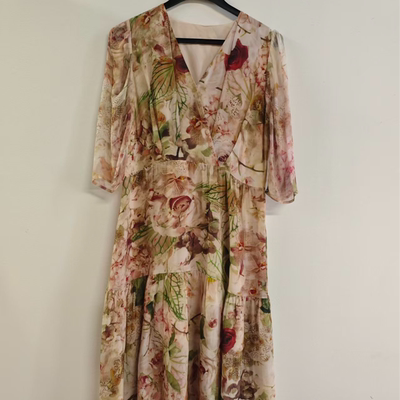 40310真丝桑蚕丝连衣裙度假显瘦时尚