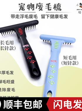 船记迪莱特短毛宠物废毛梳钉耙梳长毛狗底绒梳猫狗开结梳子