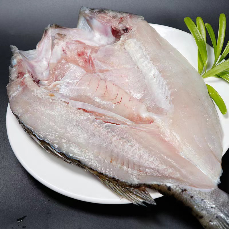 新鮮海鱸魚開背冷凍大鱸魚鮮活商用七星清蒸鱸魚紙包魚5條整箱
