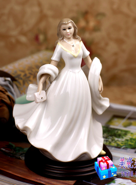 英国陶瓷人物生日礼品摆件