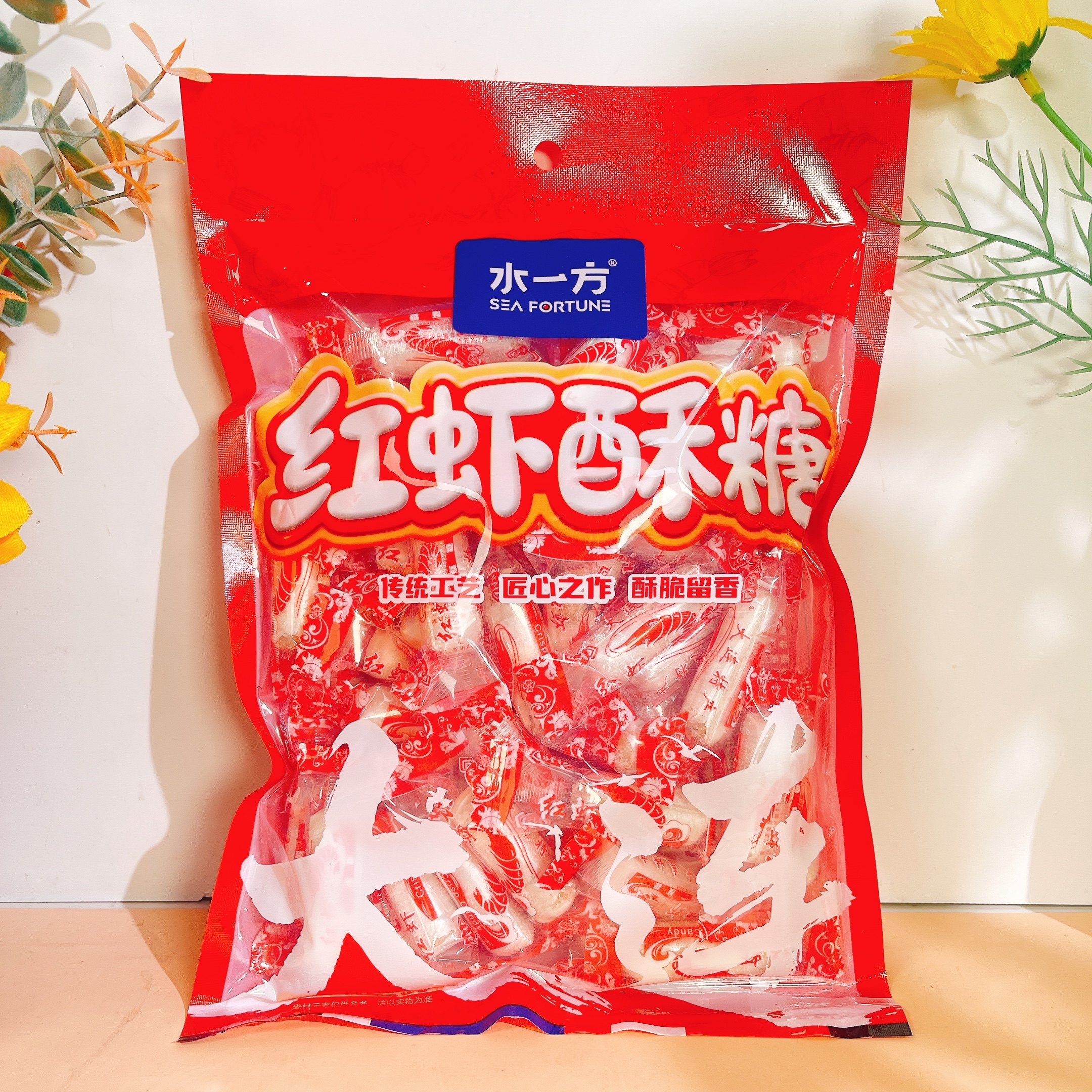 水一方红虾酥糖大连特产老式酥糖特色大虾糖花生酥糖果怀旧零食,零食/坚果/特产,酥糖,淘宝优惠券,粉丝福利购,淘宝优惠卷