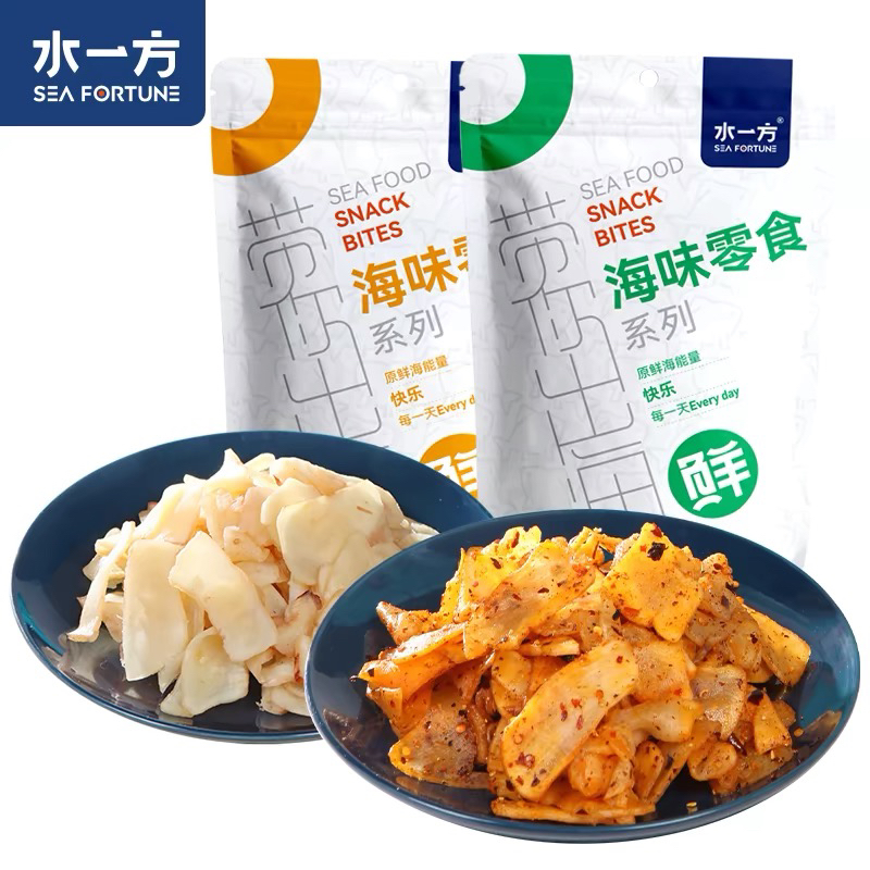 水一方鲜烤章鱼足鱿鱼足片香辣鱿鱼原味鱿鱼片海货小吃海鲜零食