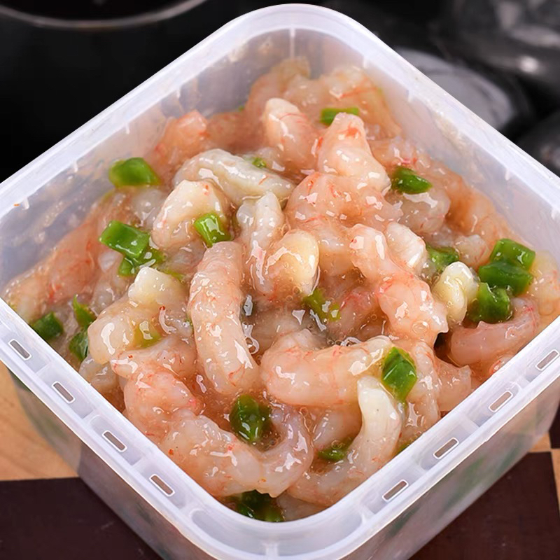 芥末甜虾仁章鱼250克寿司料理刺身即食小菜甜虾芥末章鱼麻辣鲜蛤