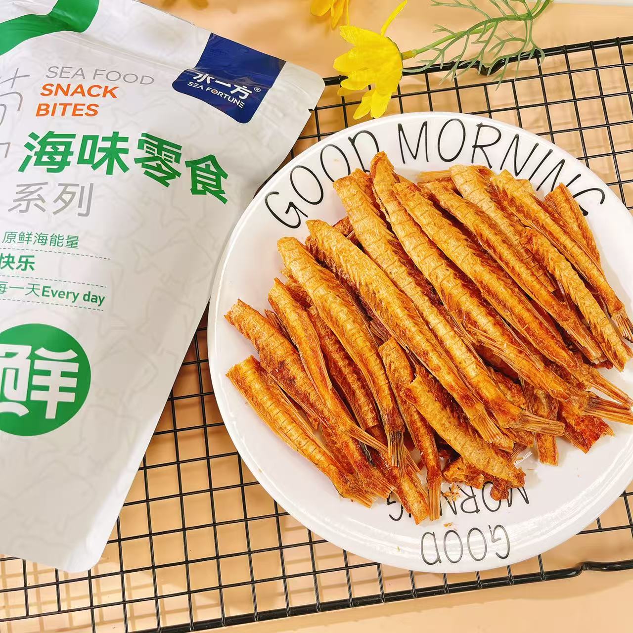 水一方安康鱼骨酥脆即食鱼骨头安康一根骨大连特产旅游伴手礼包邮