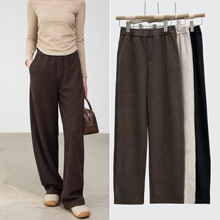 海维恩【羊毛镰刀裤】冬季爆款弯刀裤宽松休闲显瘦遮胯阔腿裤女