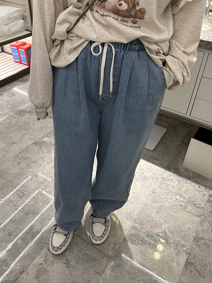 阔腿裤长裤常规纯棉2024春季