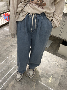 裤 SUPERXUE 女士牛仔裤 新款 子宽松百搭显瘦 春季