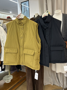 Acme冬季 纯色鸭绒保暖羽绒服马甲女马夹 新款