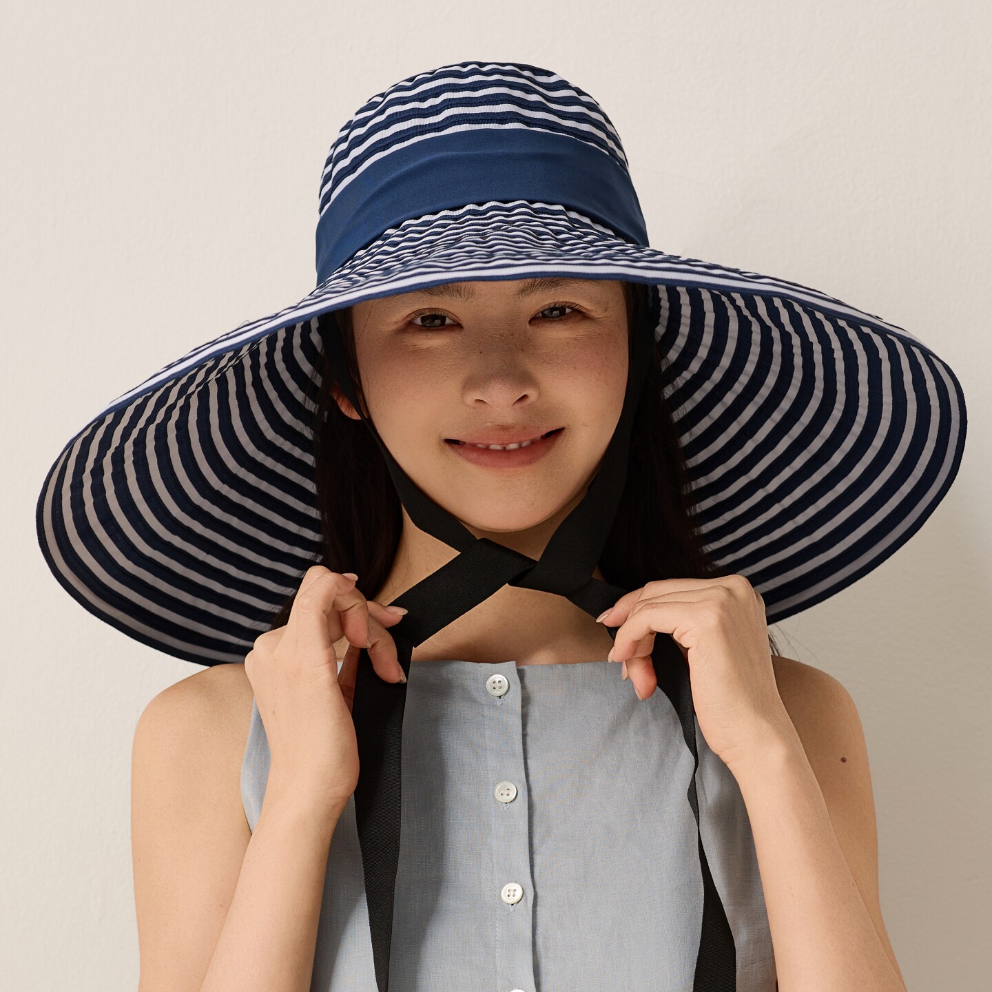 女度假百搭大帽檐遮阳防晒帽潮