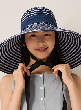 女度假百搭大帽檐遮阳防晒帽潮