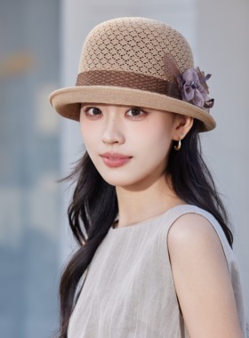 时尚百搭卷边中年妈妈气质针织帽