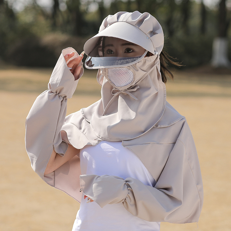 夏季遮阳女防紫外线遮脸防晒帽子