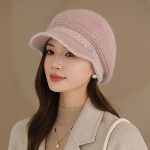 韩版画家帽贝雷帽子女秋冬季妈妈文艺冬天八角帽针织帽毛线帽时尚