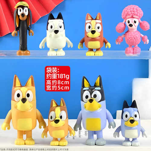 Bluey布鲁依摆件盲盒小狗宾果