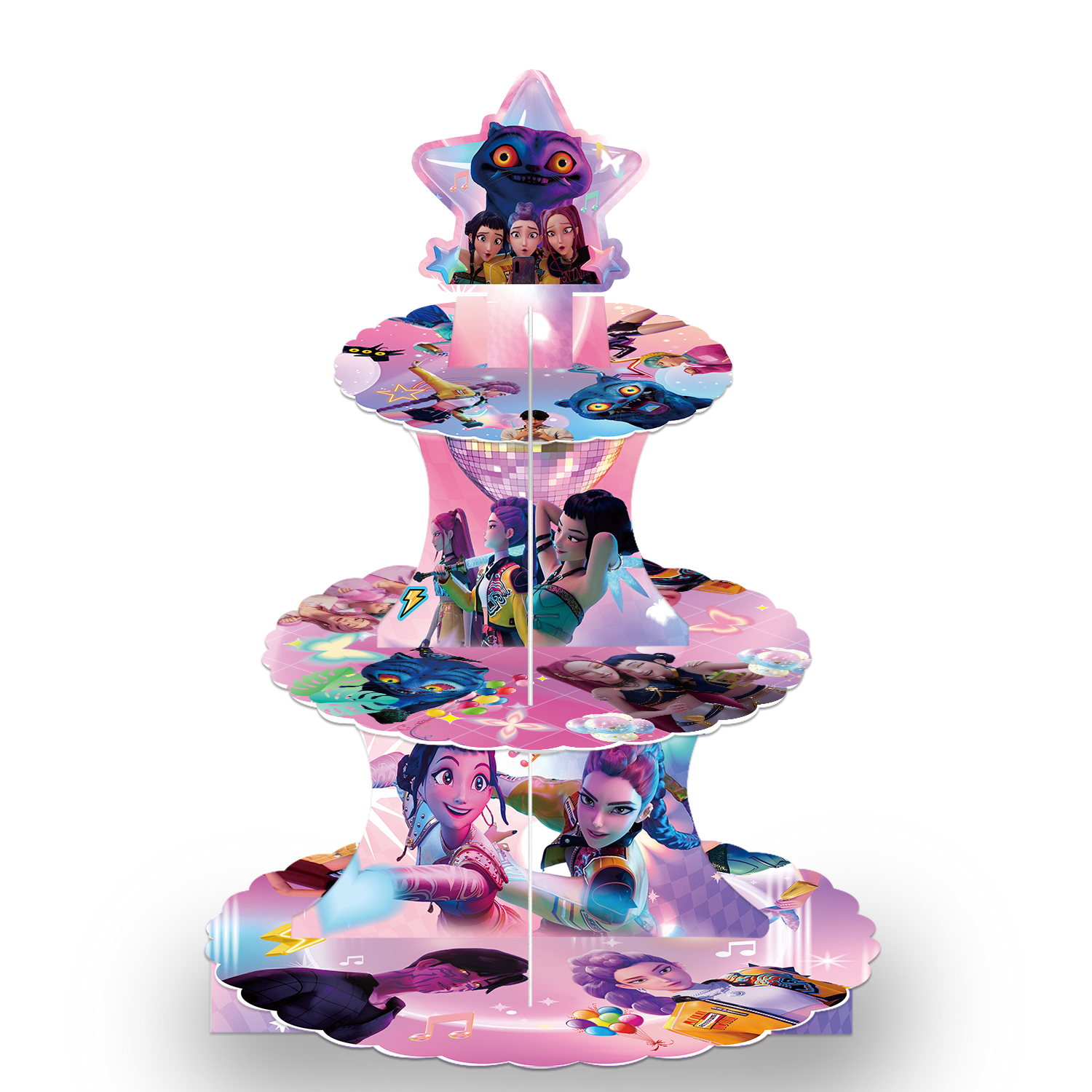 猎魔女团蛋糕架蛋糕台装饰道具