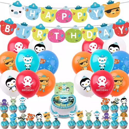 海底小纵队气球面具儿童生日派对
