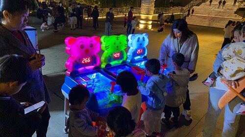 豪华款大炮鳄鱼打浙娃乐园庙会广场夜市摆地摊位儿童弹珠球游戏机 - 封面