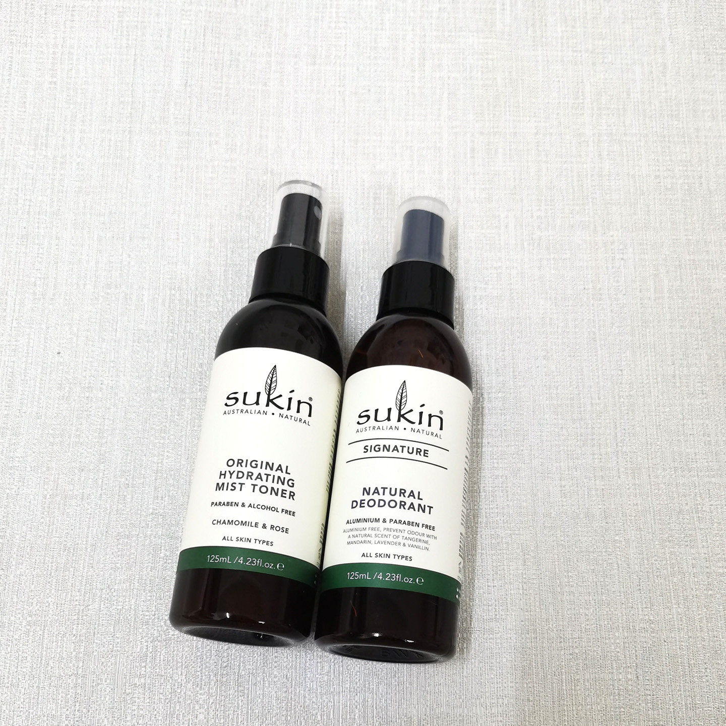 亏清包邮苏芊Sukin止汗喷雾爽肤水125ml补水保湿便携