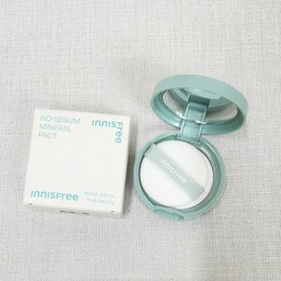 包邮悦诗风吟薄荷粉饼8.5g控油定妆哑光innisfree韩国