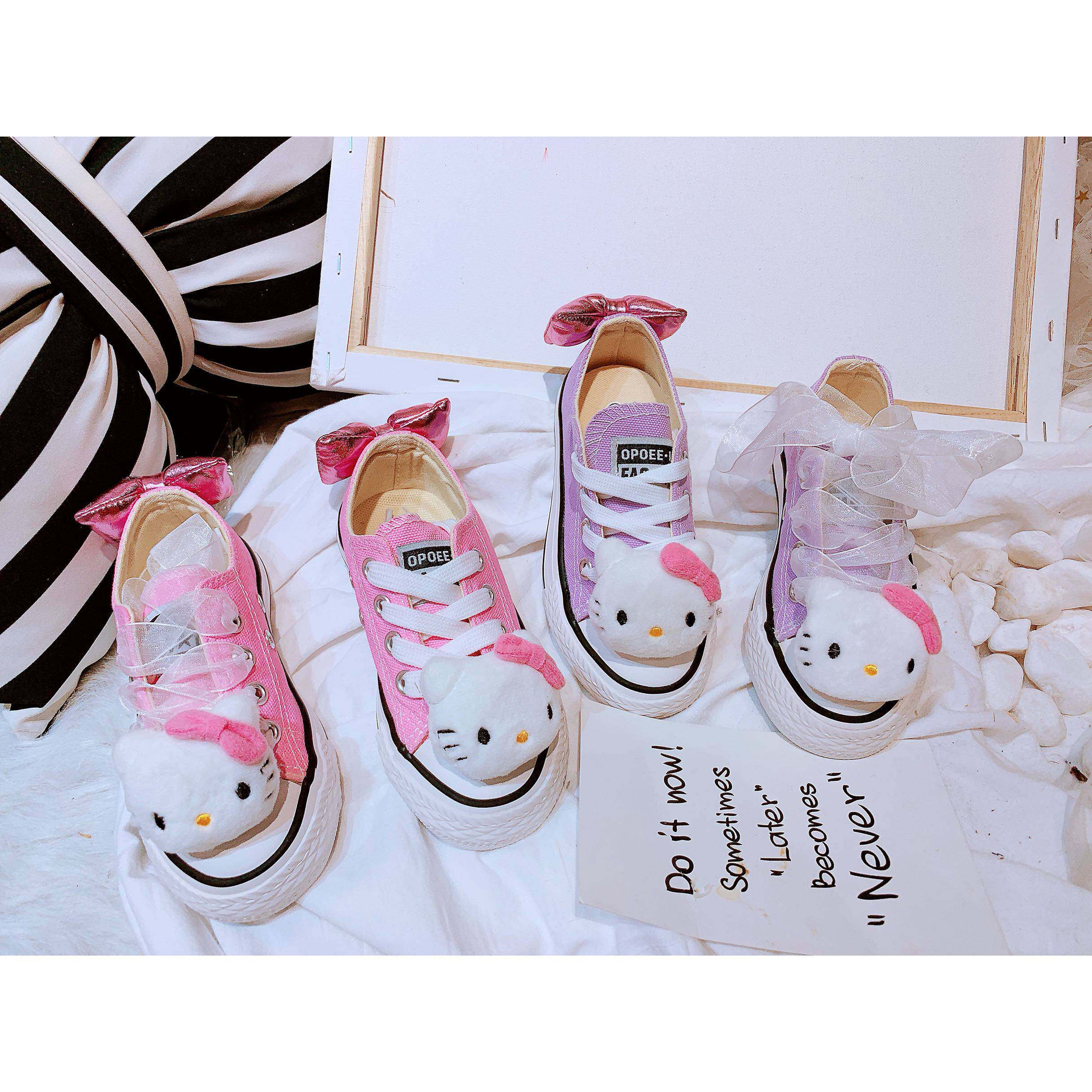 韩版低帮粉色蝴蝶结公主kt儿童帆布鞋潮短靴子宝宝板鞋女鞋