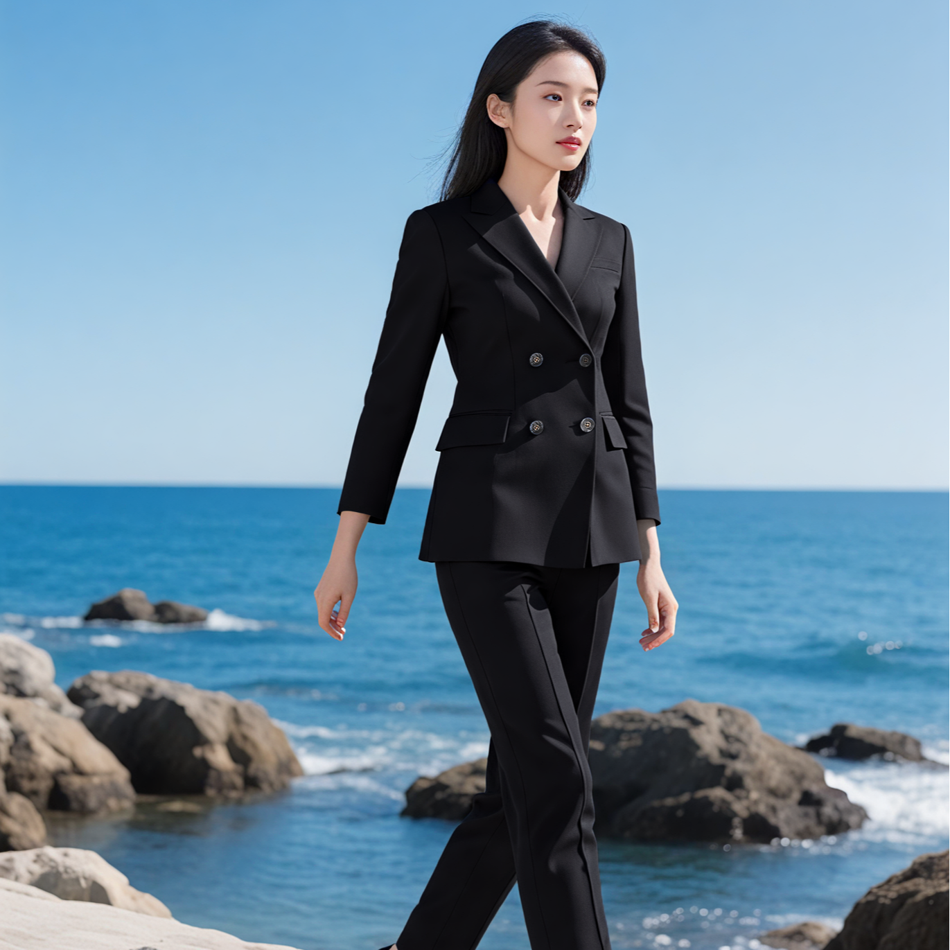 外套西装西裤西服套装职业女裤套装女装长袖套装气质春秋9910,女装/女士精品,职业女裤套装,淘宝优惠券,粉丝福利购,淘宝优惠卷