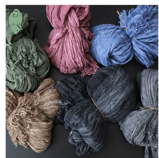 淘宝情侣亚麻民族风麻棉围巾 旅行复古散须披肩定制