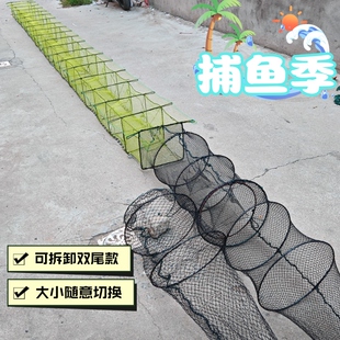 湖南捕鱼盖笼带翅膀鱼笼虾笼鱼网全有结网大号地鱼笼鱼笼批发地网
