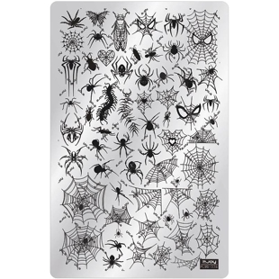 【油姐】ZJOYplus-336 印花转印板 美甲DIY彩绘工具 大蜘蛛蛛网