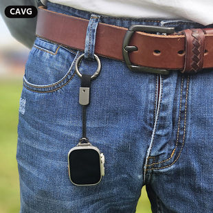 适用苹果手表applewatch手表连接器DIY改装配件挂包防丢挂腰挂件