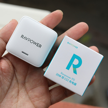 Ravpower 双C口氮化镓充电器35W PD快充电头支持PD3.0 QC3.0  PPS协议 适用iphone15 14 iPad安卓手机充电宝