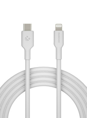 软出新天际！轻磁MFi认证液态蛙胶数据线充电线苹果14 13 12 C to lightning快充线 送硅绑带1M抗10000次折弯