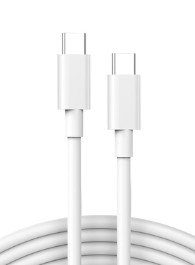谷歌type-c双C口数据线立讯白色1米/1.5米软线 3A 60W PD快充 适用于iPhone15 安卓华为手机充电宝笔记本充电
