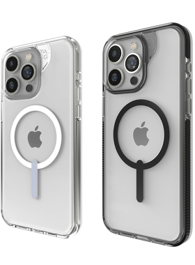 美国ZAGG手机保护壳 晶透幻彩石墨烯透明4米防摔抗菌磁吸适用iPhone 15/15 PLUS/ 15  PRO/ 15 PRO MAX保护套