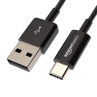 亚马逊basics 2.7米 type-c 3A快充线支持快充苹果15联想谷歌数据线纯铜线芯带屏蔽头钢琴烤漆支持