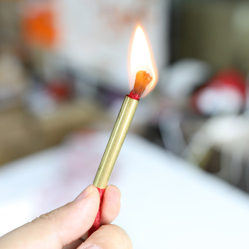 DIY红麻蜡绳户外求生点火绳