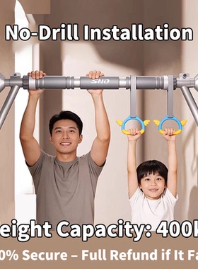 Pull Up Bar for Doorway | Thickened Steel Max Limit 440 lbs