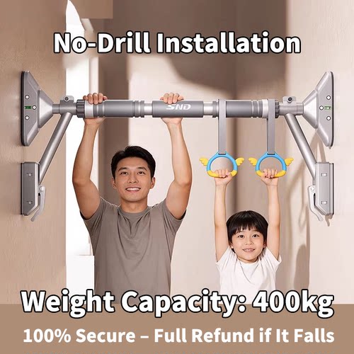 Pull Up Bar for Doorway | Thickened Steel Max Limit 440 lbs