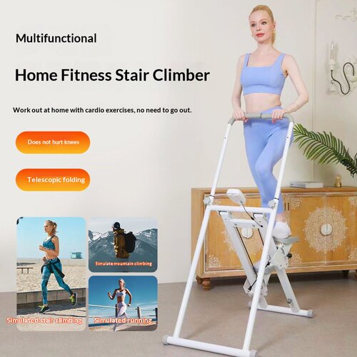 Foldable Stair Stepper Vertical Climber Gym Full Body Exerci