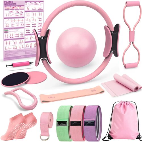 Pilates Ring Ball Set Yoga Equipment outfit Fitness booty Ki