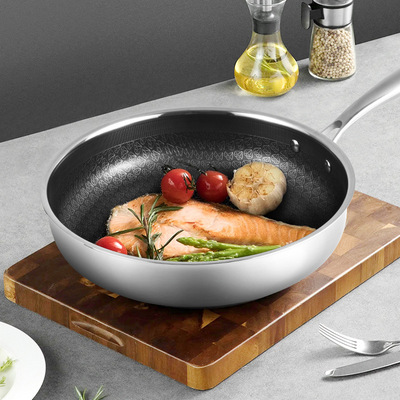 316Stainless steel frying pan Household non-stick frying pan