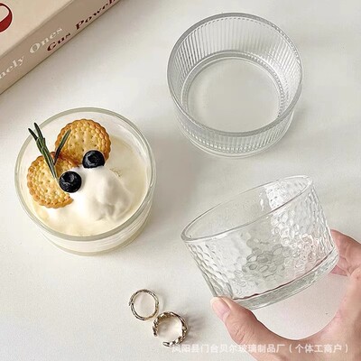 round glass egg bowl mixing bowl household fruit dessert