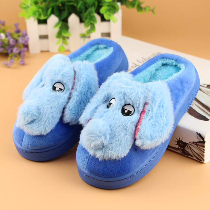 Pantoufles enfants en suède pour hiver - semelle EVA - Ref 1014536 Image 1