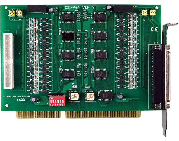泓格 ISO-P64 64 通道光隔离数字输入卡  内置DC/DC变换器