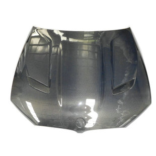 碳纤维开孔机盖MT款 适用于宝马5系G38 F90改装 引擎盖 G30