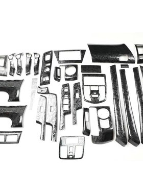 适用于右驾丰田普锐斯PRIUS ZVW40碳纤维桃木内饰贴 改装电动窗贴